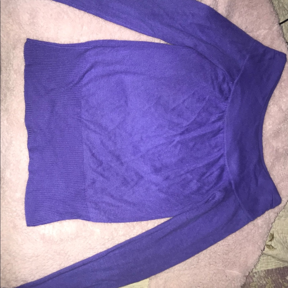 Off shoulder long sleeve top